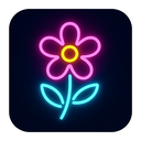 icon_fashion_flower_neon icon preview