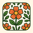 icon_fashion_flower_organic_pattern icon preview