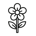 icon_fashion_flower_outline icon preview
