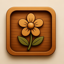 icon_fashion_flower_wooden icon preview