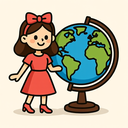 icon_fashion_globe_cartoon icon preview
