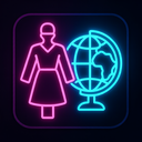 icon_fashion_globe_neon icon preview