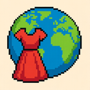icon_fashion_globe_pixel_art icon preview