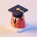 icon_fashion_graduation_cap_3d_isometric icon preview