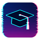 icon_fashion_graduation_cap_digital_glitch icon preview