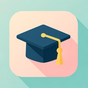 icon_fashion_graduation_cap_flat_pastel icon preview