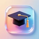 icon_fashion_graduation_cap_glassy icon preview