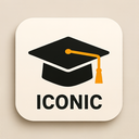 icon_fashion_graduation_cap_iconic icon preview