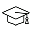 icon_fashion_graduation_cap_outline icon preview
