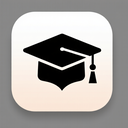 icon_fashion_graduation_cap_sharp_edges icon preview