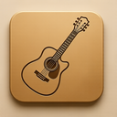 icon_fashion_guitar_embossed icon preview