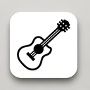 icon_fashion_guitar_monochrome icon preview
