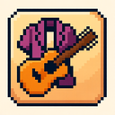 icon_fashion_guitar_pixel_art icon preview