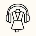 icon_fashion_headphones_line_art icon preview
