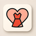 icon_fashion_heart_asymmetrical icon preview