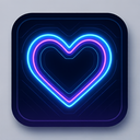 icon_fashion_heart_futuristic icon preview