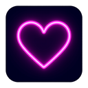 icon_fashion_heart_neon icon preview