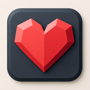 icon_fashion_heart_sharp_edges icon preview