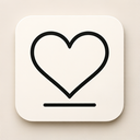 icon_fashion_heart_thin icon preview