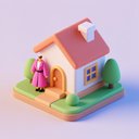 icon_fashion_house_3d_isometric icon preview