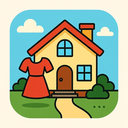 icon_fashion_house_cartoon icon preview