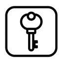 icon_fashion_key_monochrome icon preview