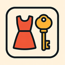 icon_fashion_key_vector icon preview