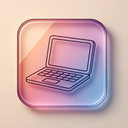 icon_fashion_laptop_glassy icon preview