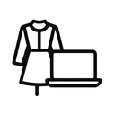 icon_fashion_laptop_monochrome icon preview