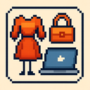 icon_fashion_laptop_pixel_art icon preview