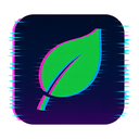 icon_fashion_leaf_digital_glitch icon preview