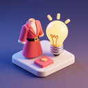 icon_fashion_light_bulb_3d_isometric icon preview