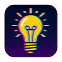 icon_fashion_light_bulb_digital_glitch icon preview