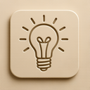 icon_fashion_light_bulb_embossed icon preview