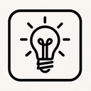 icon_fashion_light_bulb_monochrome icon preview
