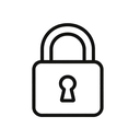 icon_fashion_lock_minimal_outline icon preview