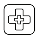 icon_fashion_medical_cross_line_art icon preview