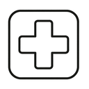 icon_fashion_medical_cross_minimal_outline icon preview