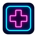 icon_fashion_medical_cross_neon icon preview