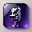 icon_fashion_microphone_glassy icon preview