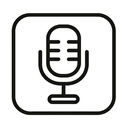icon_fashion_microphone_minimal_outline icon preview