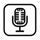 icon_fashion_microphone_monochrome icon preview