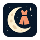 icon_fashion_moon_asymmetrical icon preview