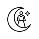 icon_fashion_moon_minimal_outline icon preview