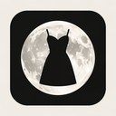 icon_fashion_moon_monochrome icon preview