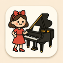 icon_fashion_piano_cartoon icon preview