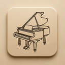 icon_fashion_piano_embossed icon preview