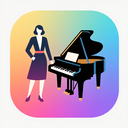 icon_fashion_piano_gradient icon preview