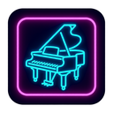 icon_fashion_piano_neon icon preview