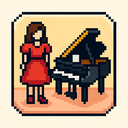icon_fashion_piano_pixel_art icon preview